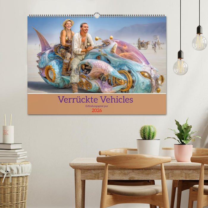 Verrückte Vehicles – Erfindungsgeist pur (CALVENDO Wandkalender 2026)