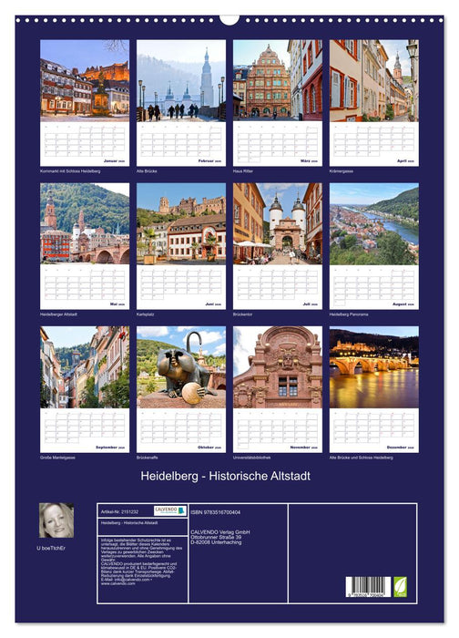 Heidelberg - Historische Altstadt (CALVENDO Wandkalender 2026)