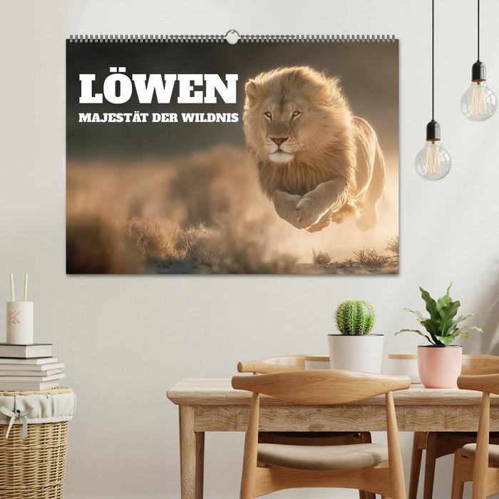 Löwen - Majestät der Wildnis (CALVENDO Wandkalender 2026)