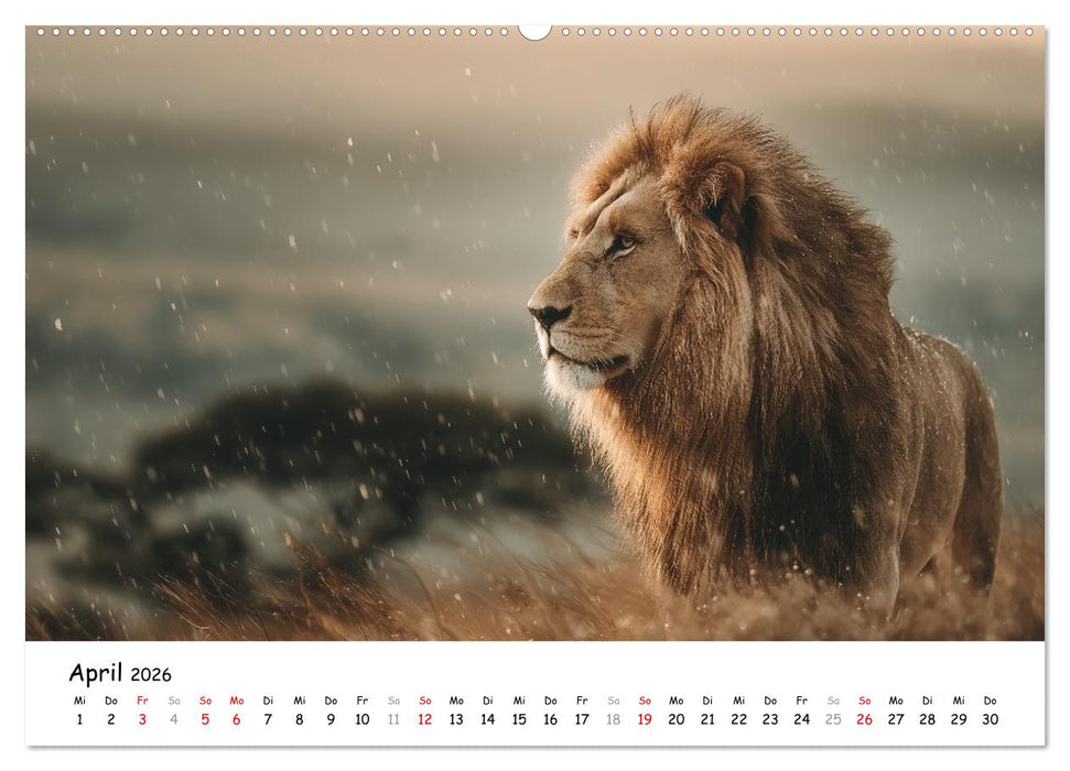 Löwen - Majestät der Wildnis (CALVENDO Wandkalender 2026)
