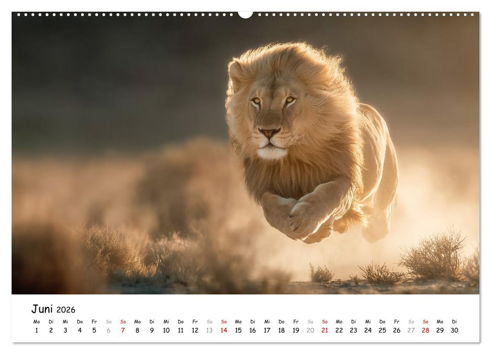 Löwen - Majestät der Wildnis (CALVENDO Wandkalender 2026)
