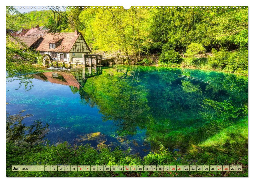 Faszinierende Karstquellen auf der Schwäbischen Alb (CALVENDO Wandkalender 2026)
