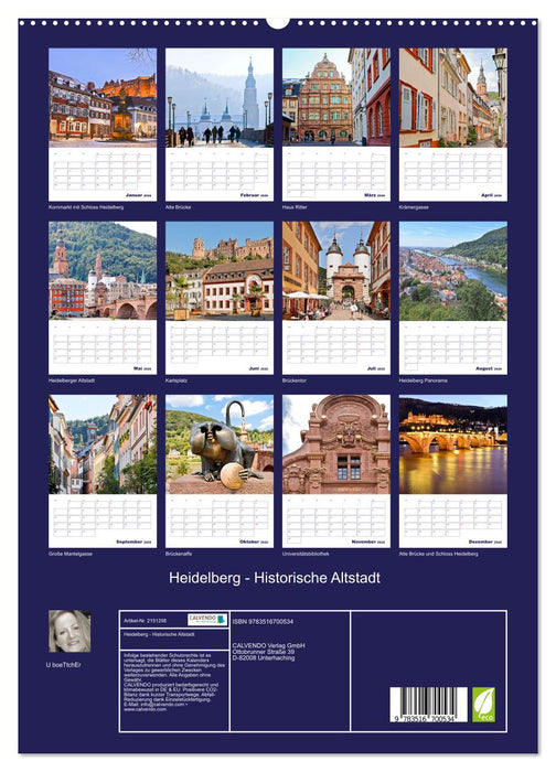 Heidelberg - Historische Altstadt (CALVENDO Premium Wandkalender 2026)