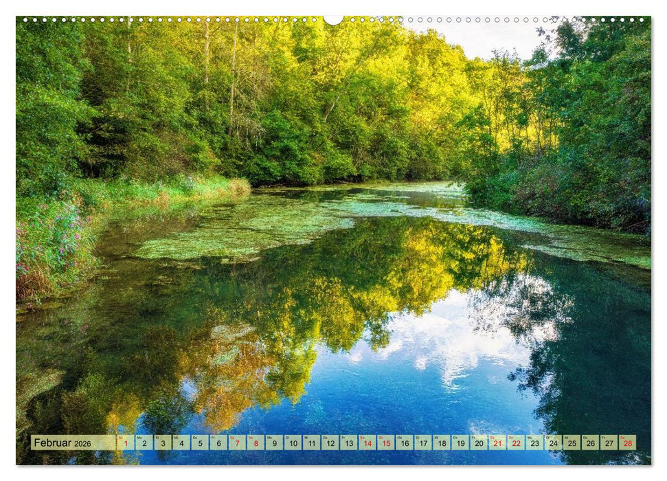 Faszinierende Karstquellen auf der Schwäbischen Alb (CALVENDO Premium Wandkalender 2026)
