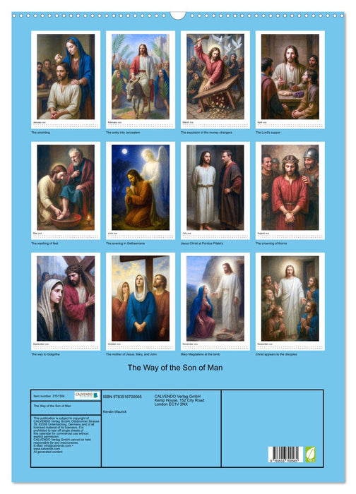 The Way of the Son of Man (CALVENDO Monthly Calendar 2026)
