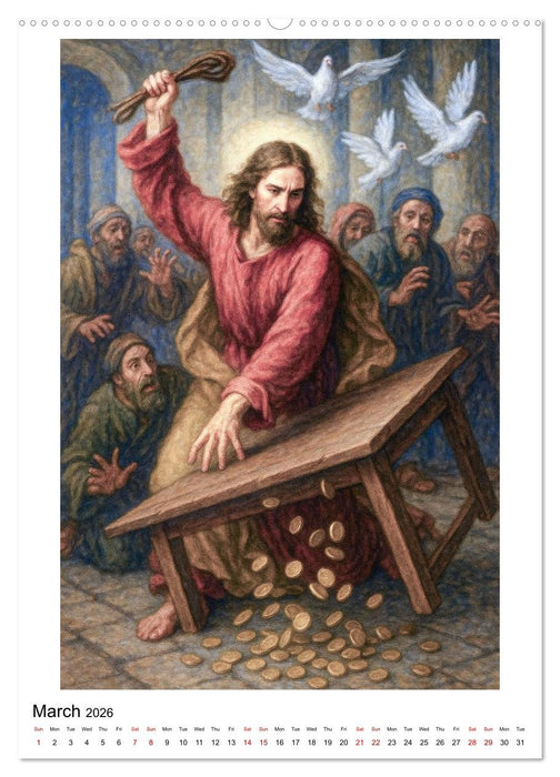 The Way of the Son of Man (CALVENDO Monthly Calendar 2026)