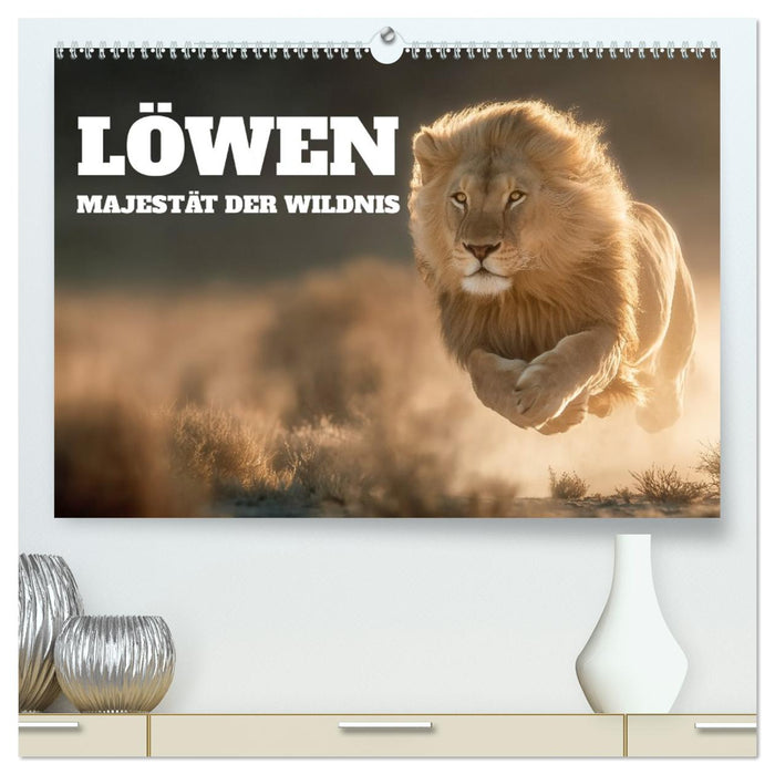 Löwen - Majestät der Wildnis (CALVENDO Premium Wandkalender 2026)