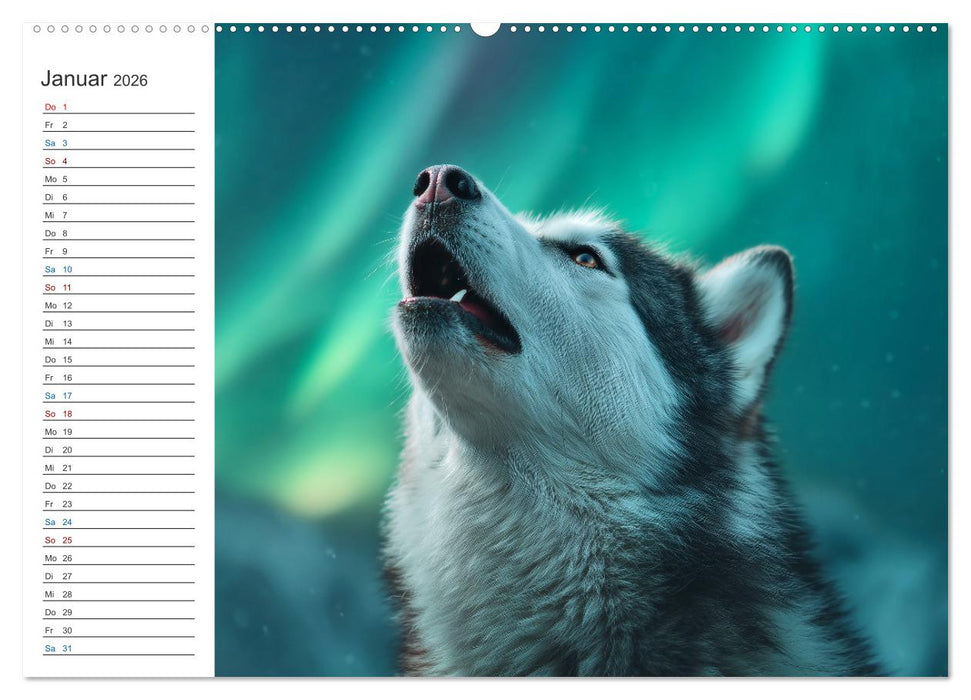 Hundeglück (CALVENDO Premium Wandkalender 2026)