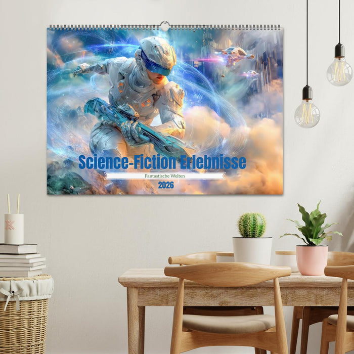 Science-Fiction Erlebnisse - Fantastische Welten (CALVENDO Wandkalender 2026)
