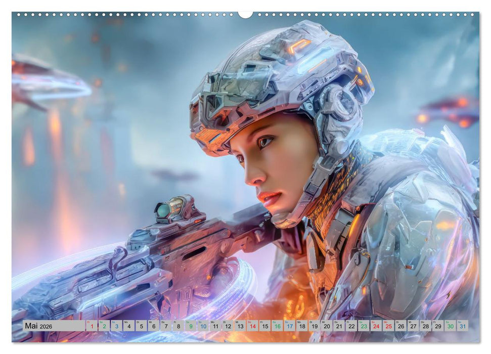 Science-Fiction Erlebnisse - Fantastische Welten (CALVENDO Wandkalender 2026)