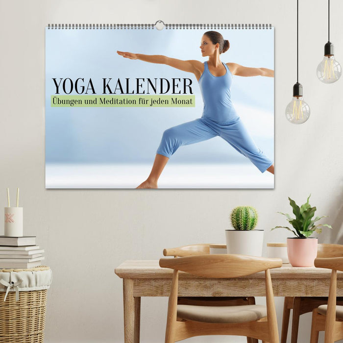 Yoga Kalender - Übungen und Meditation für jeden Monat (CALVENDO Wandkalender 2026)