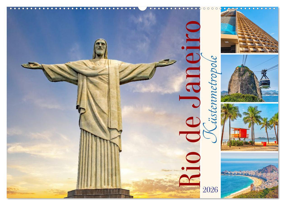 Rio de Janeiro - Küstenmetropole (CALVENDO Wandkalender 2026)