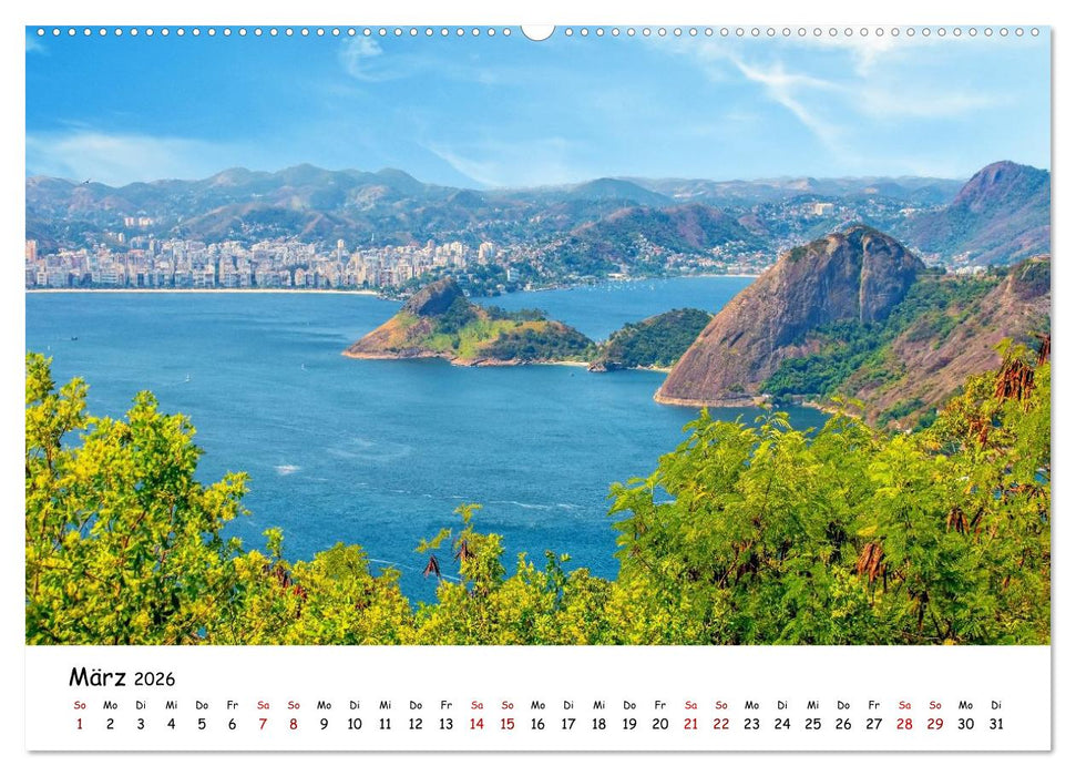 Rio de Janeiro - Küstenmetropole (CALVENDO Wandkalender 2026)