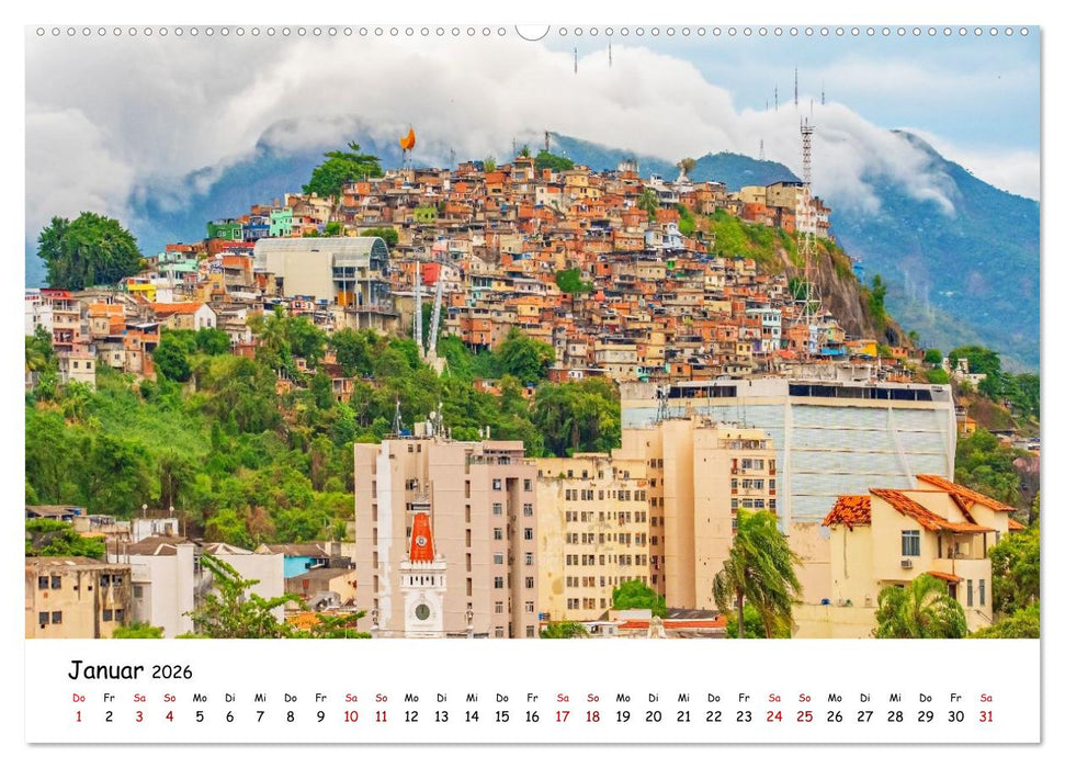 Rio de Janeiro - Küstenmetropole (CALVENDO Premium Wandkalender 2026)