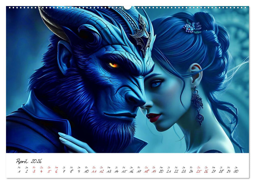 Dunkle Märchenwelten (CALVENDO Premium Wandkalender 2026)