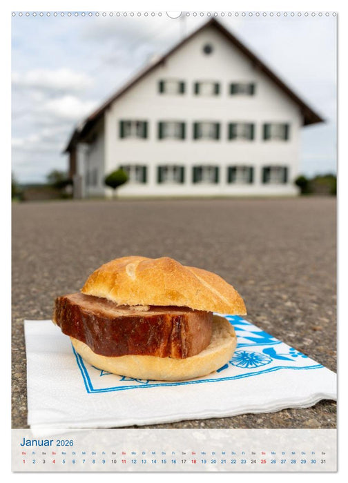 Leberkässemmel - Bayerischer Kalender für Genießer (CALVENDO Premium Wandkalender 2026)