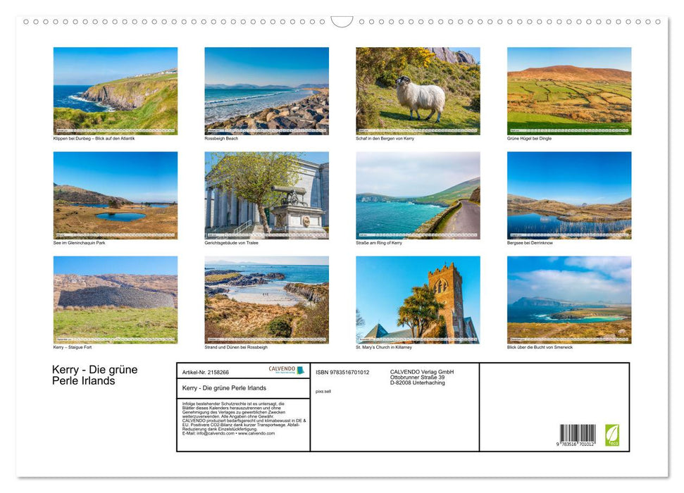 Kerry - Die grüne Perle Irlands (CALVENDO Wandkalender 2026)
