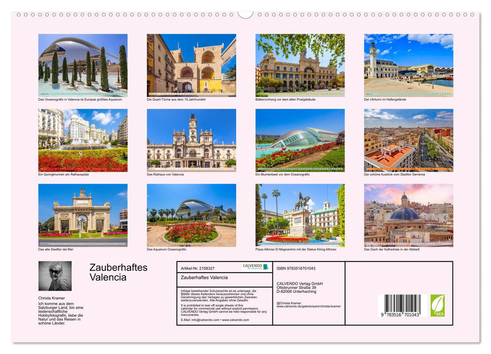 Zauberhaftes Valencia (CALVENDO Premium Wandkalender 2026)