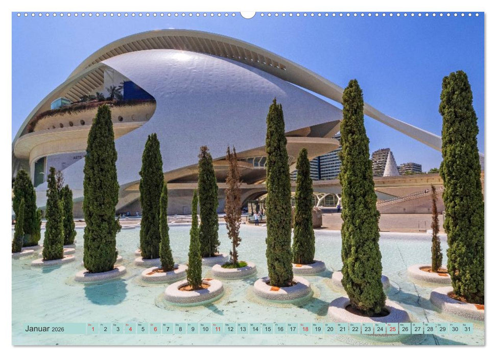Zauberhaftes Valencia (CALVENDO Premium Wandkalender 2026)