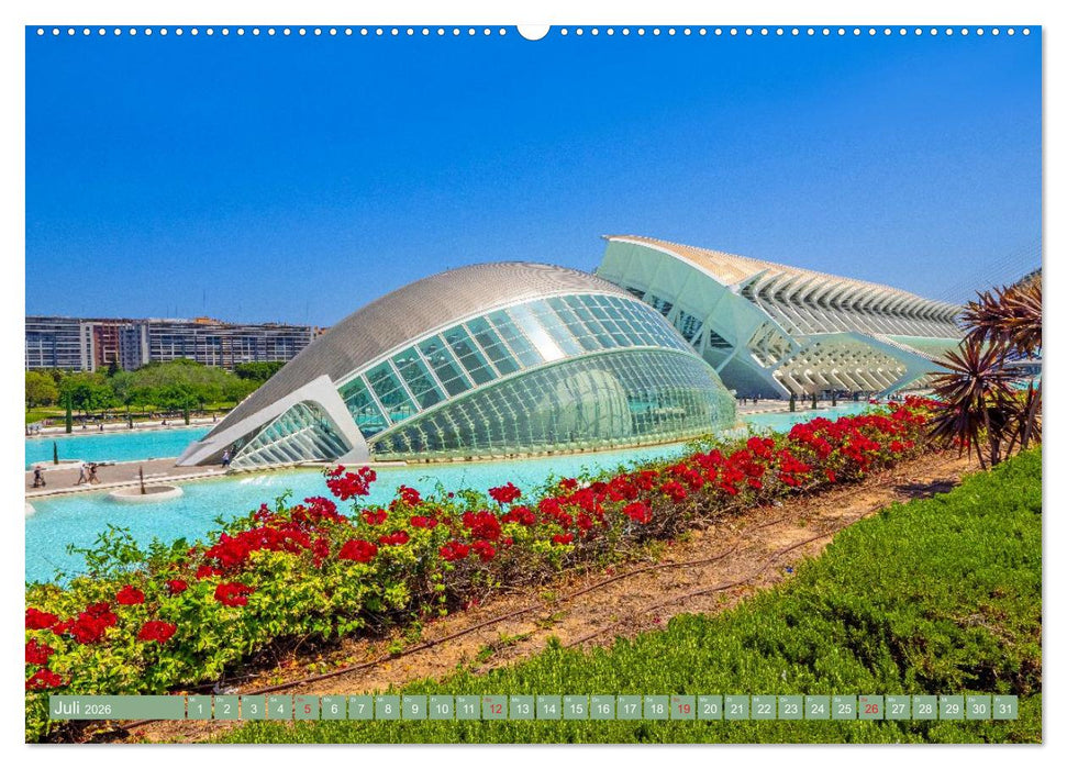 Zauberhaftes Valencia (CALVENDO Premium Wandkalender 2026)