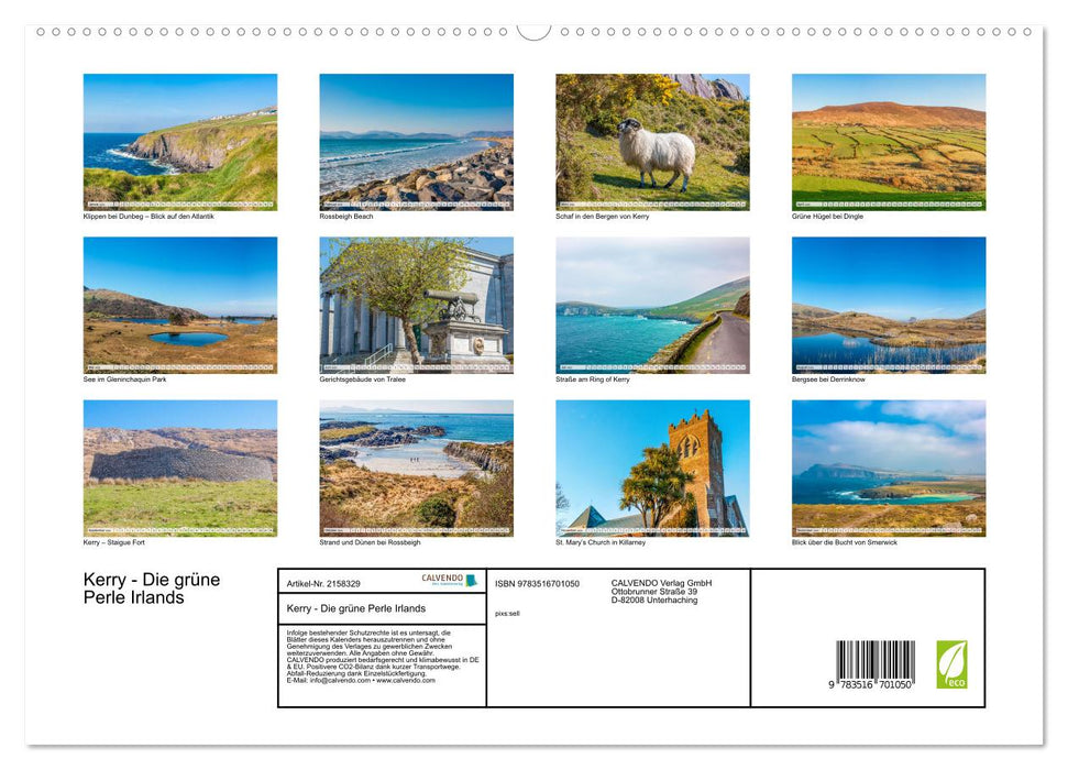 Kerry - Die grüne Perle Irlands (CALVENDO Premium Wandkalender 2026)