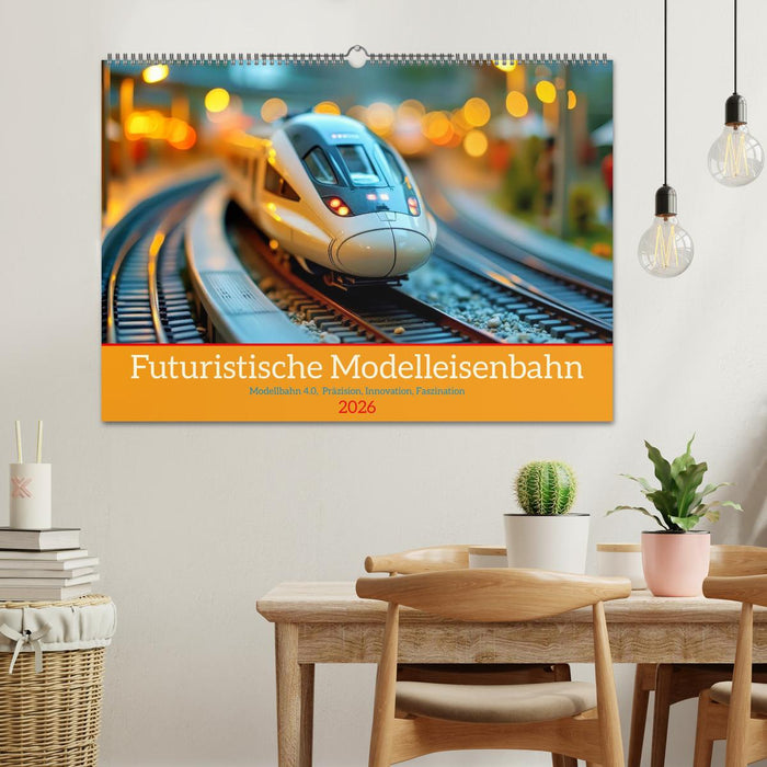 Futuristische Modelleisenbahn (CALVENDO Wandkalender 2026)