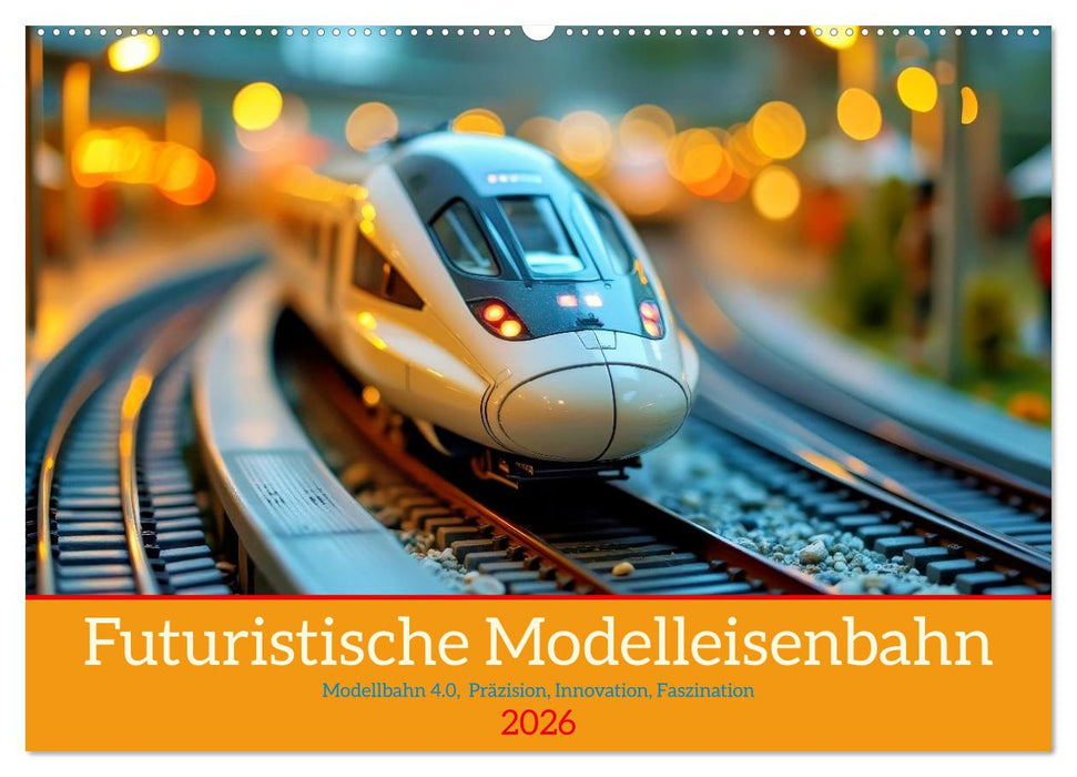 Futuristische Modelleisenbahn (CALVENDO Wandkalender 2026)
