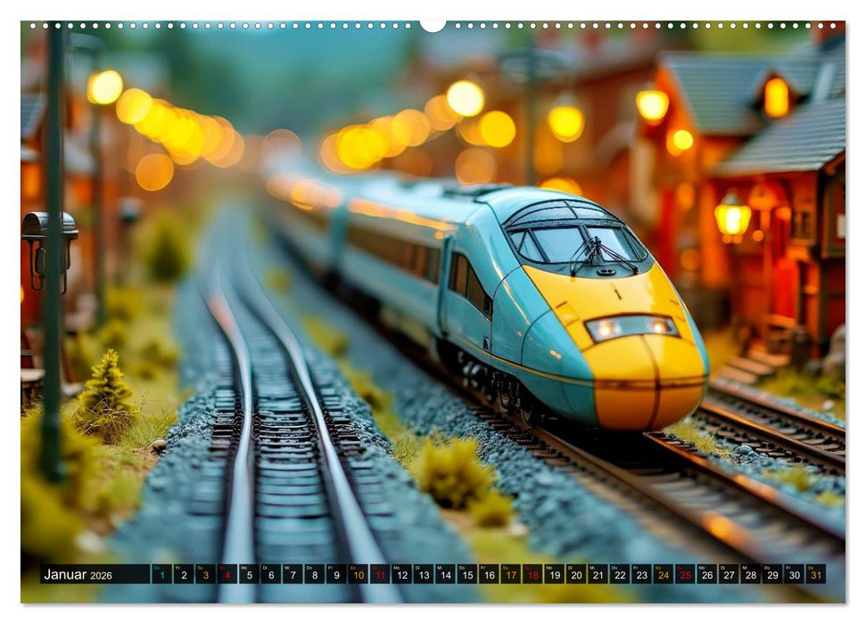 Futuristische Modelleisenbahn (CALVENDO Wandkalender 2026)