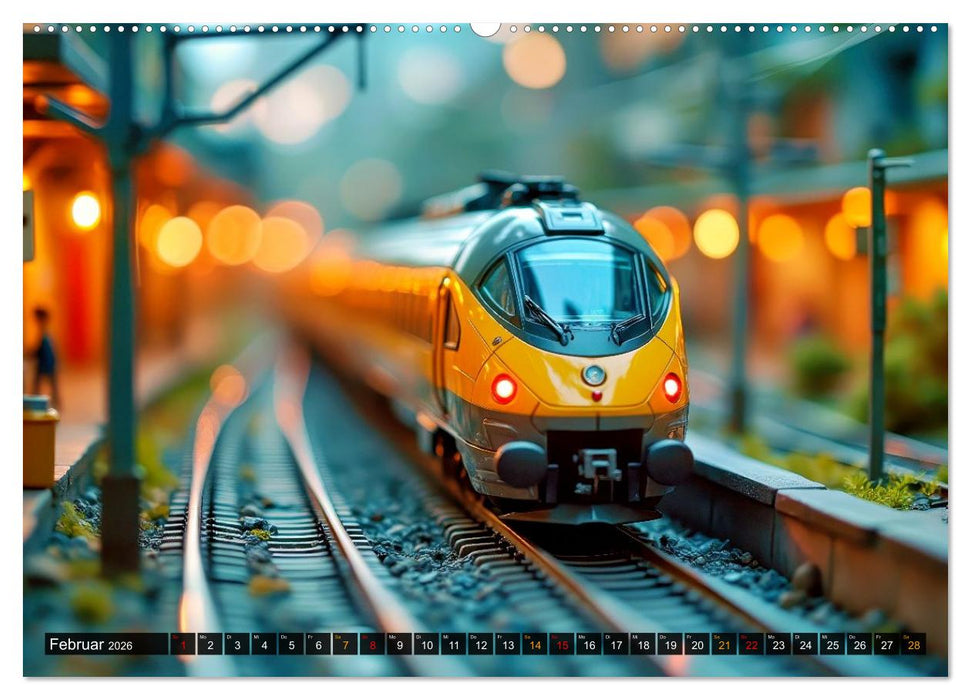 Futuristische Modelleisenbahn (CALVENDO Wandkalender 2026)