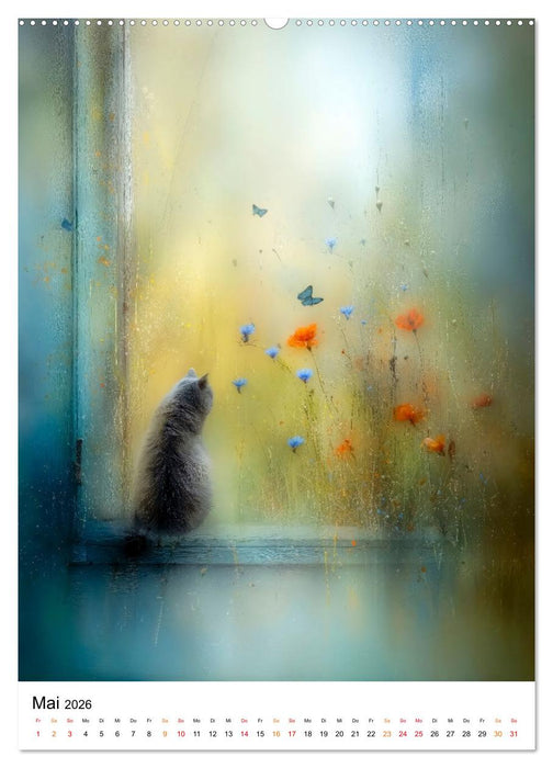 Tiere im Schleier der Zeit (CALVENDO Wandkalender 2026)