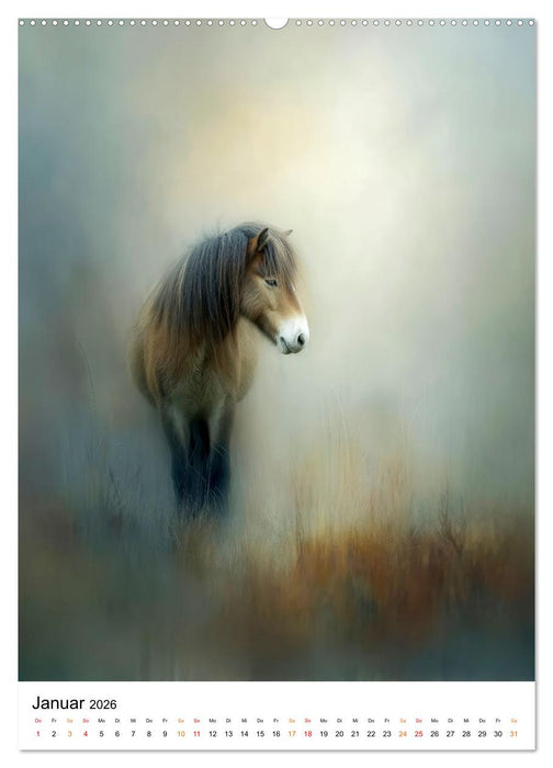 Tiere im Schleier der Zeit (CALVENDO Premium Wandkalender 2026)