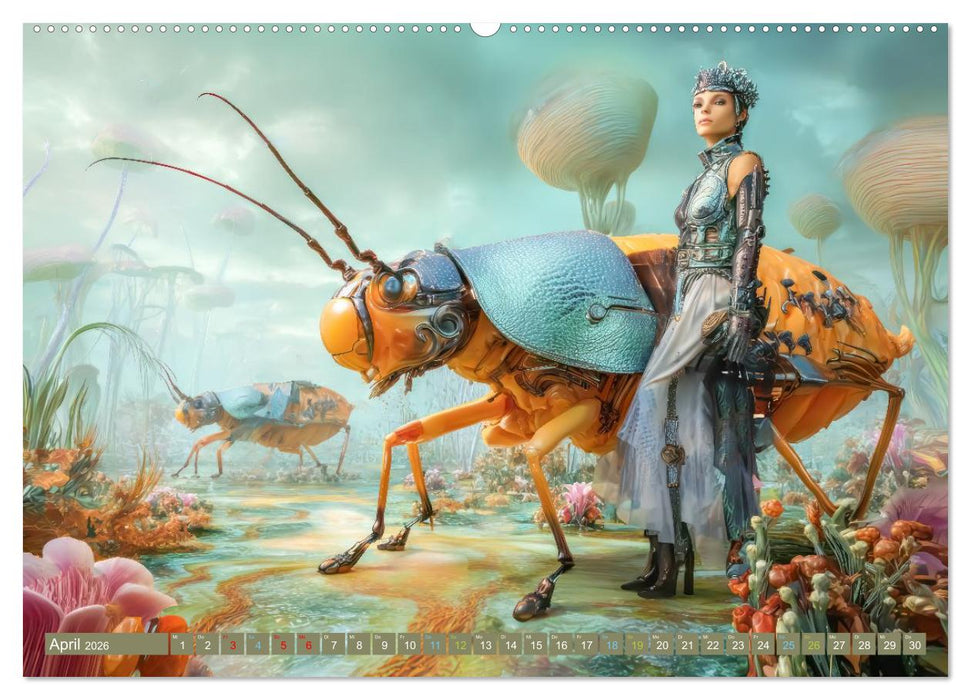 Insektenplanet - Surrealer Science-Fiction (CALVENDO Wandkalender 2026)