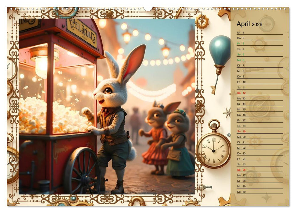 Hopp, Hopp durchs Zahnradland (CALVENDO Wandkalender 2026)