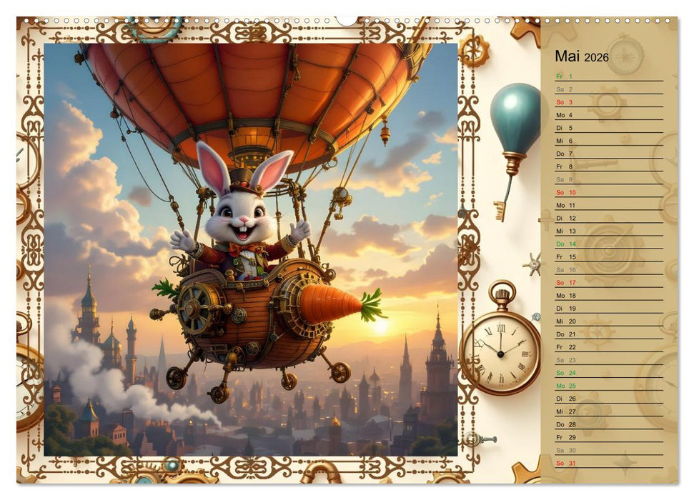 Hopp, Hopp durchs Zahnradland (CALVENDO Wandkalender 2026)