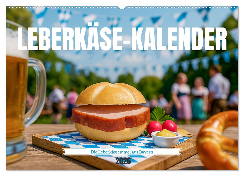 Leberkäse-Kalender - Die Leberkässemmel aus Bayern (CALVENDO Wandkalender 2026)