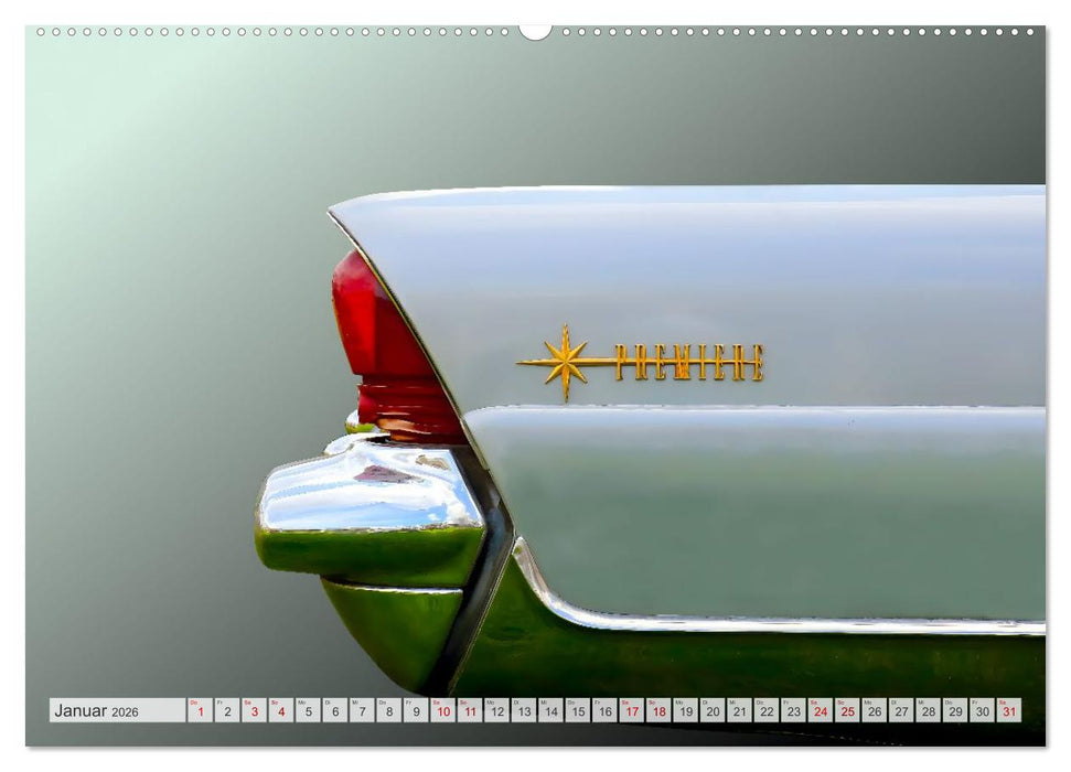 American Dream: Heckflossen-Ikonen (CALVENDO Premium Wandkalender 2026)