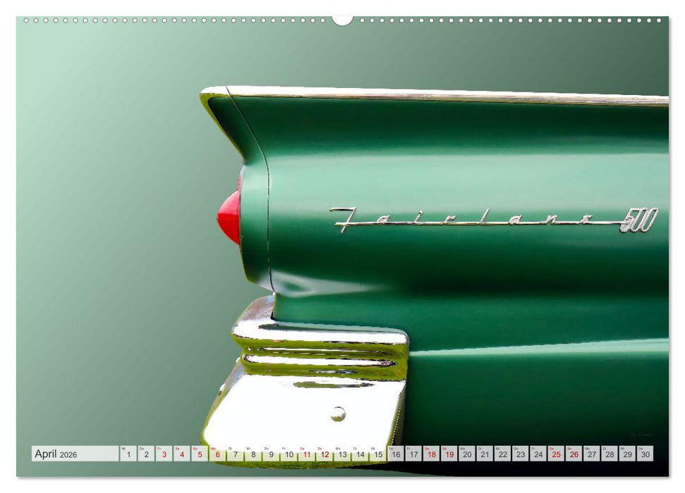 American Dream: Heckflossen-Ikonen (CALVENDO Premium Wandkalender 2026)