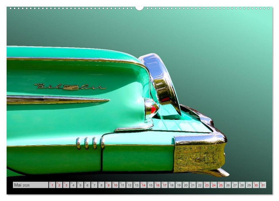 American Dream: Heckflossen-Ikonen (CALVENDO Premium Wandkalender 2026)