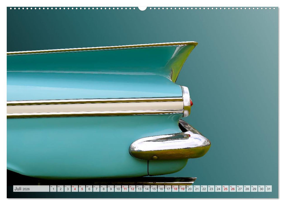 American Dream: Heckflossen-Ikonen (CALVENDO Premium Wandkalender 2026)