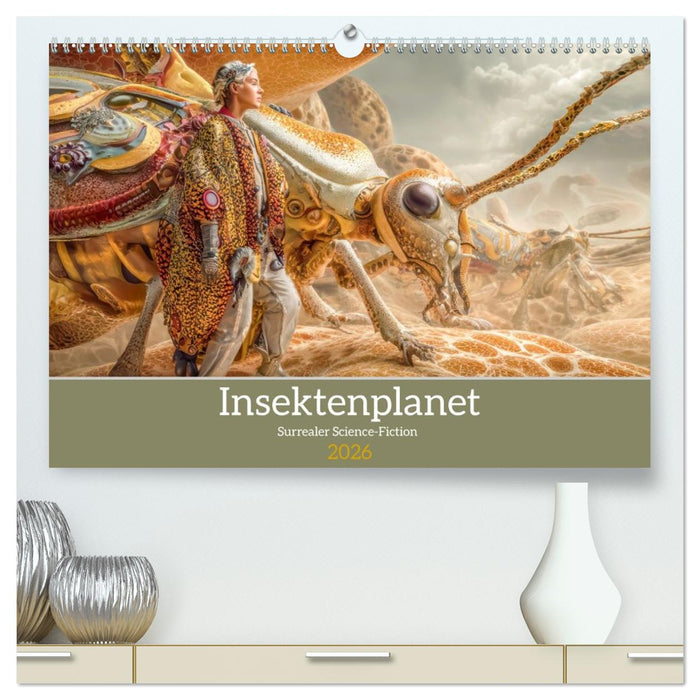 Insektenplanet - Surrealer Science-Fiction (CALVENDO Premium Wandkalender 2026)