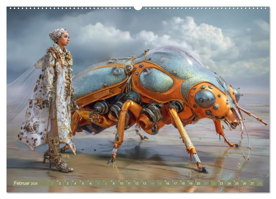 Insektenplanet - Surrealer Science-Fiction (CALVENDO Premium Wandkalender 2026)
