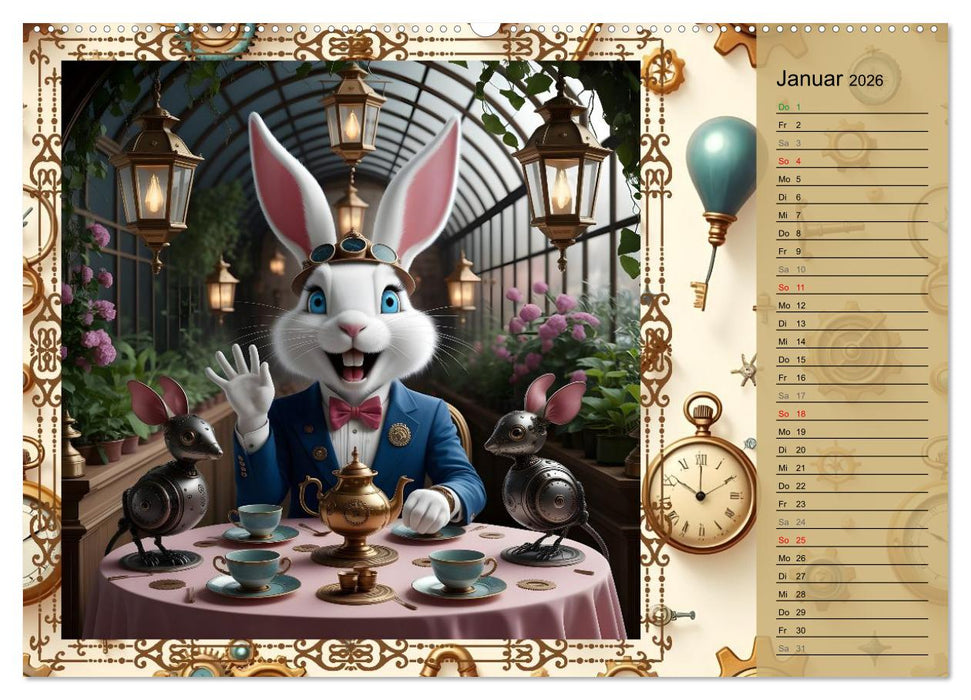 Hopp, Hopp durchs Zahnradland (CALVENDO Premium Wandkalender 2026)