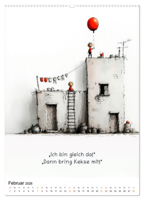 Kindlich. Komisch. Klar. (CALVENDO Wandkalender 2026)