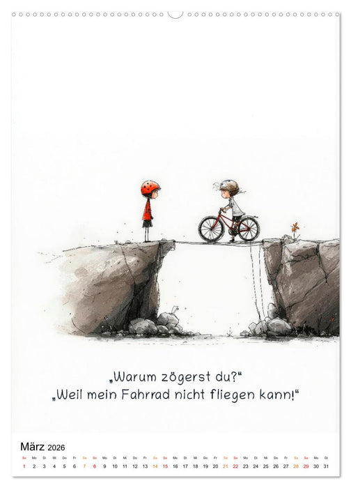 Kindlich. Komisch. Klar. (CALVENDO Wandkalender 2026)