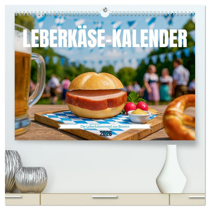 Leberkäse-Kalender - Die Leberkässemmel aus Bayern (CALVENDO Premium Wandkalender 2026)