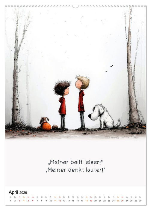 Kindlich. Komisch. Klar. (CALVENDO Premium Wandkalender 2026)