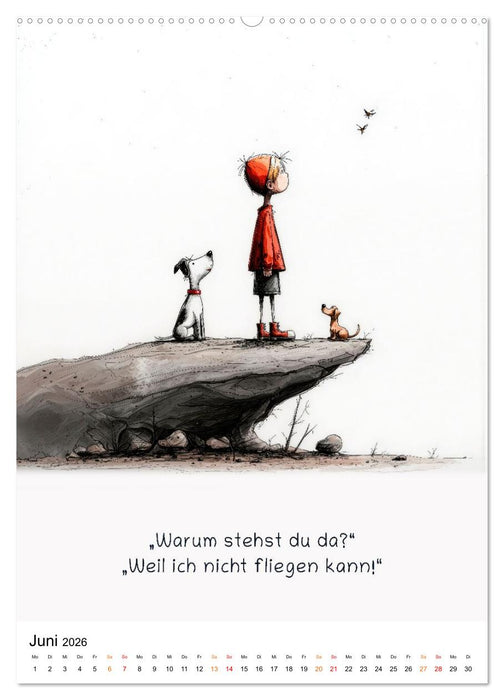 Kindlich. Komisch. Klar. (CALVENDO Premium Wandkalender 2026)