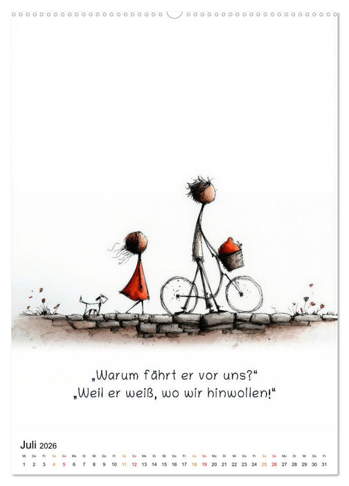 Kindlich. Komisch. Klar. (CALVENDO Premium Wandkalender 2026)