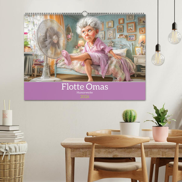 Flotte Omas - Humorwerke (CALVENDO Wandkalender 2026)