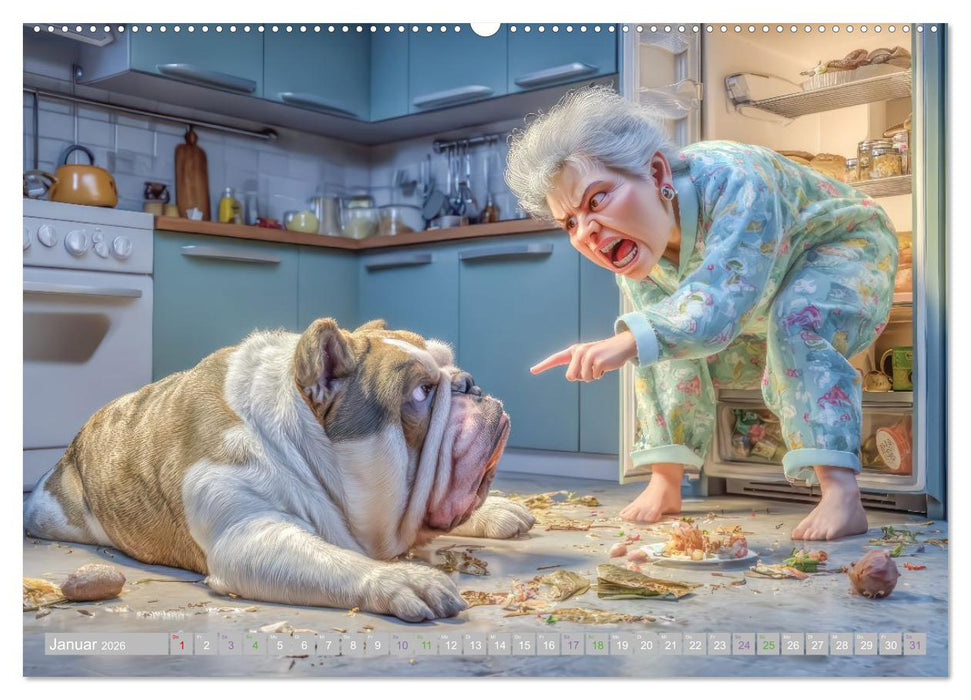 Flotte Omas - Humorwerke (CALVENDO Wandkalender 2026)